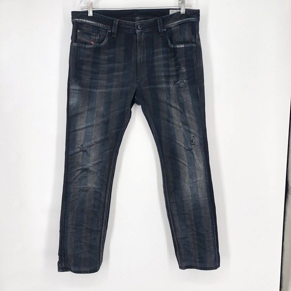 Diesel Other - Diesel Mens Size 36x30 Thavar Slim Skinny Jeans Wash 0844E Faded Blue Stripe